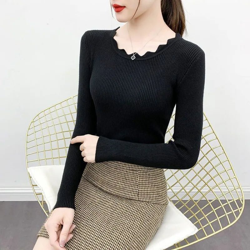 Pullover en Viscose à Col Rond pour Femme - Emilia Lane