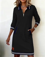 Robe à manches longues en coton pour femmes - Emilia Lane