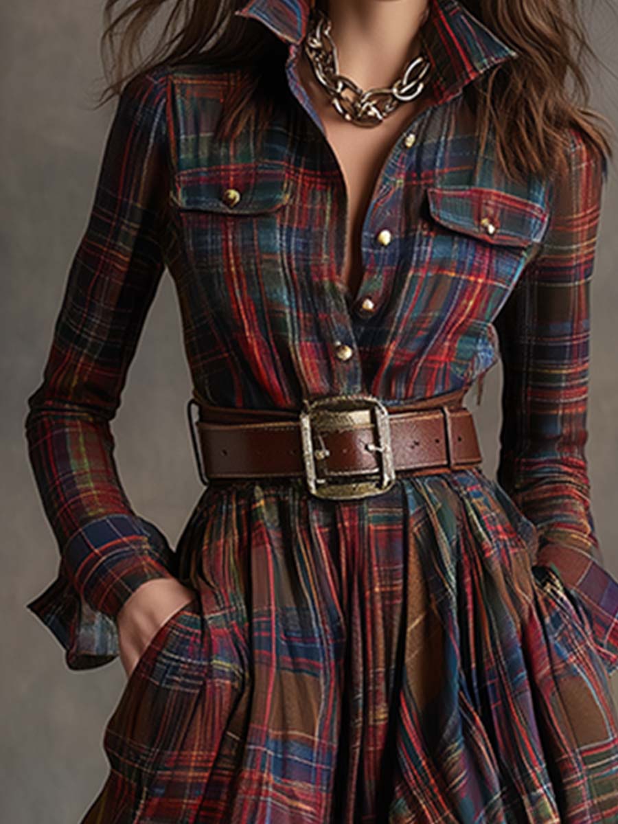 Robe asymétrique à manches longues pour Femmes - Emilia Lane