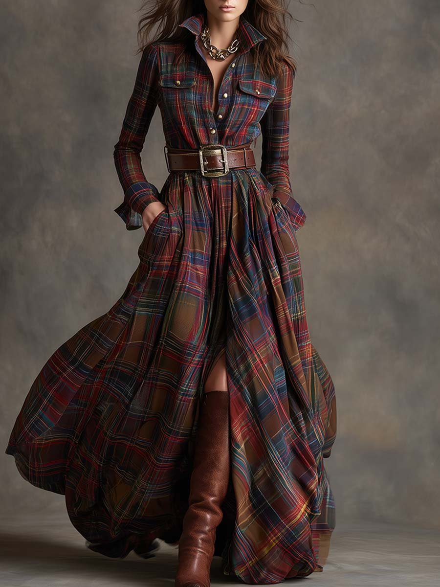 Robe asymétrique à manches longues pour Femmes - Emilia Lane