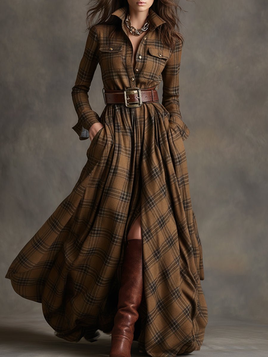 Robe asymétrique à manches longues pour Femmes - Emilia Lane