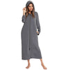 Robe de nuit zippée à capuche pour femmes - Emilia Lane