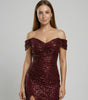 Robe de Soirée à Paillettes et Fente pour Femme | Idéale pour les Sorties - Emilia Lane