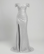 Robe de Soirée à Paillettes et Fente pour Femme | Idéale pour les Sorties - Emilia Lane