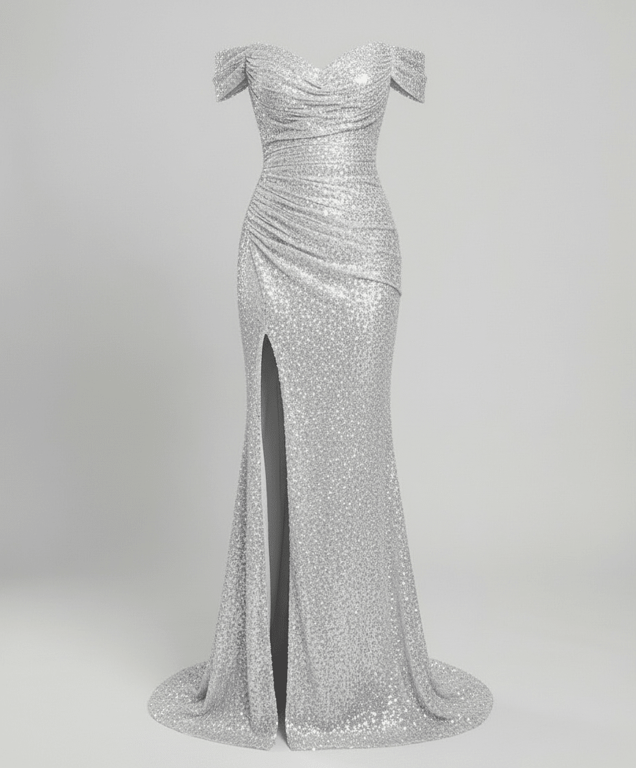 Robe de Soirée à Paillettes et Fente pour Femme | Idéale pour les Sorties - Emilia Lane
