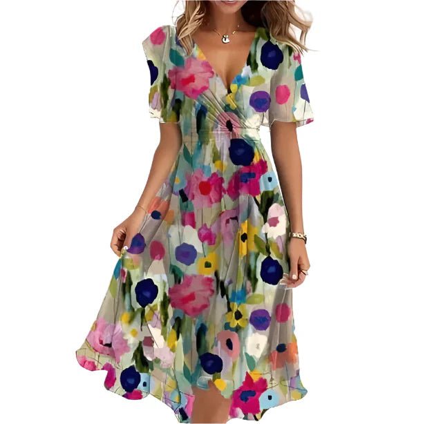 Robe D'Été Florale pour Femmes - Emilia Lane