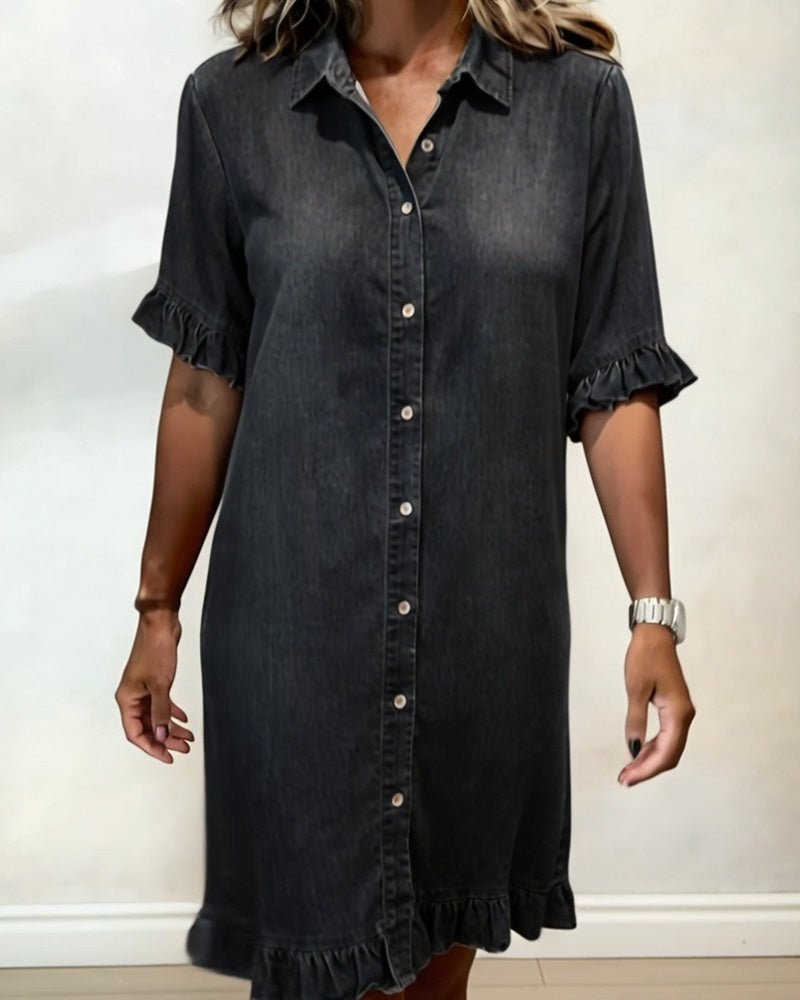 Robe en Denim avec Boutons pour Femme | Idéale pour le Quotidien - Emilia Lane