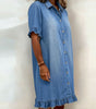 Robe en Denim avec Boutons pour Femme | Idéale pour le Quotidien - Emilia Lane