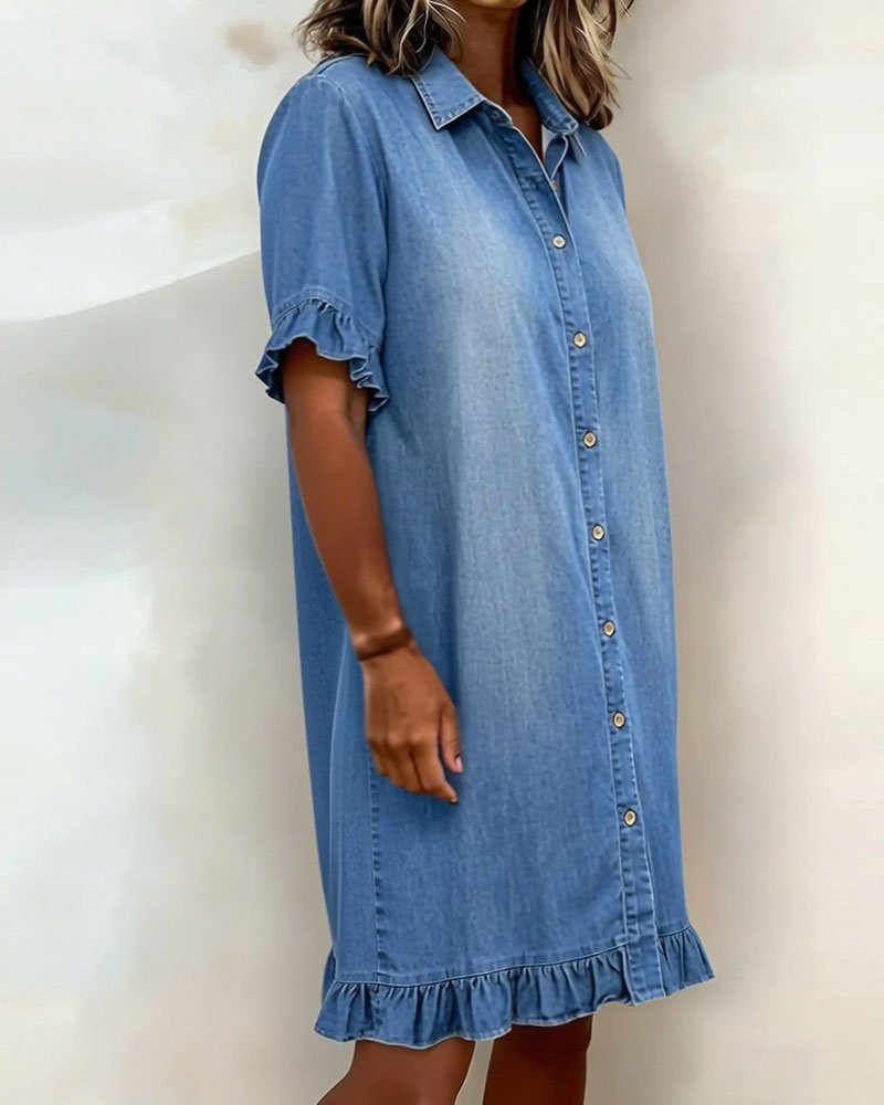 Robe en Denim avec Boutons pour Femme | Idéale pour le Quotidien - Emilia Lane