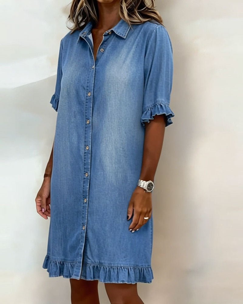 Robe en Denim avec Boutons pour Femme | Idéale pour le Quotidien - Emilia Lane