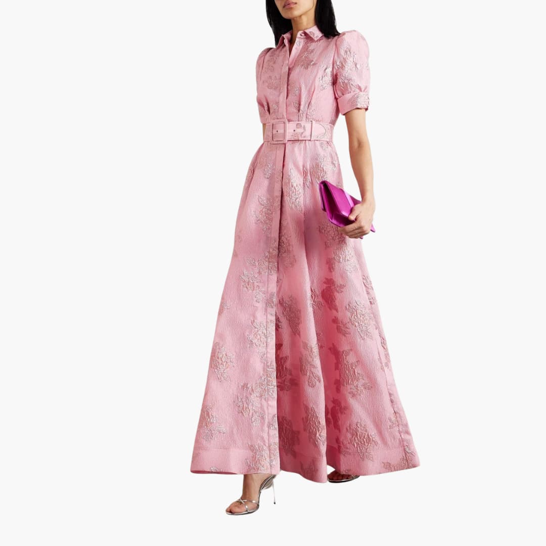 Robe Florale avec Ceinture pour Femme - Emilia Lane