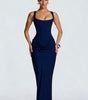 Robe Longue à Bretelles Larges et Détail Corset pour Femme | Idéale pour les Sorties - Emilia Lane