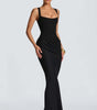 Robe Longue à Bretelles Larges et Détail Corset pour Femme | Idéale pour les Sorties - Emilia Lane