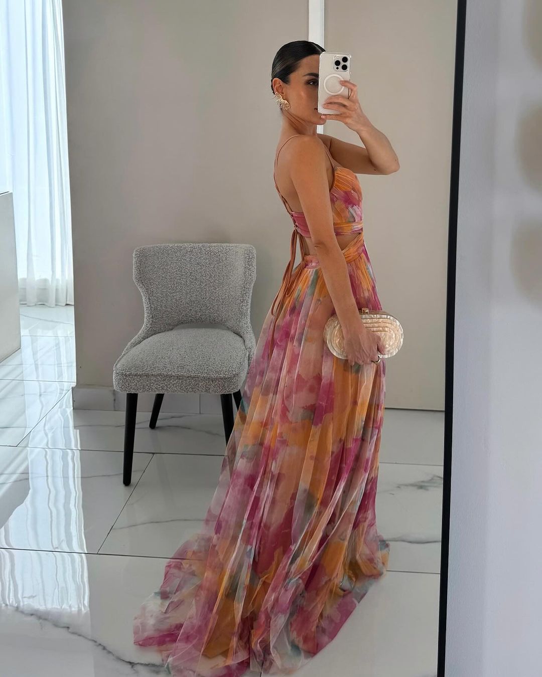 Robe longue à bretelles pour femmes - Emilia Lane