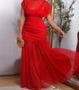 Robe longue à col montant pour femmes - Emilia Lane
