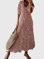 Robe Longue à Col V pour Femmes - Emilia Lane
