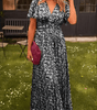 Robe Longue à Imprimé Fleuri et Taille Marquée pour Femme | Idéale pour l'Été - Emilia Lane