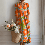 Robe longue à imprimé floral pour femmes - Emilia Lane