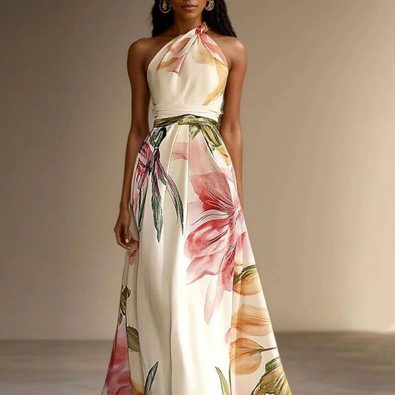 Robe Longue À Imprimé Floral pour Femmes - Emilia Lane