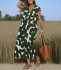 Robe Longue à Imprimé Géométrique pour Femme | Idéale pour l'Été - Emilia Lane