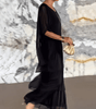 Robe Longue à Manches Chauve - Souris pour Femme | Idéale pour les Sorties - Emilia Lane