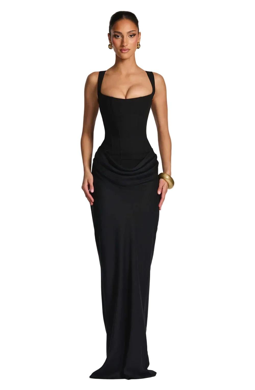 Robe Longue Ajustée sans Manches pour Femme | Idéale pour les Soirées - Emilia Lane