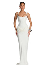 Robe Longue Ajustée sans Manches pour Femme | Idéale pour les Soirées - Emilia Lane