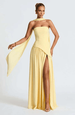 Robe Longue Asymétrique sans Bretelles pour Femme | Idéale pour les Sorties - Emilia Lane