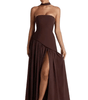 Robe Longue Asymétrique sans Bretelles pour Femme | Idéale pour les Sorties - Emilia Lane