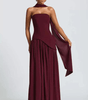 Robe Longue Asymétrique sans Bretelles pour Femme | Idéale pour les Sorties - Emilia Lane