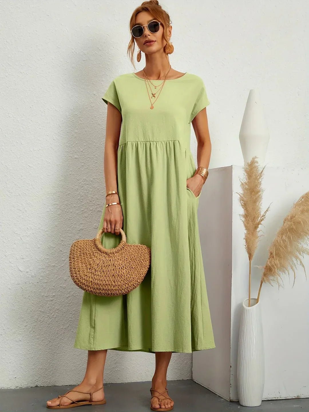 Robe Longue en Coton pour Femmes - Emilia Lane