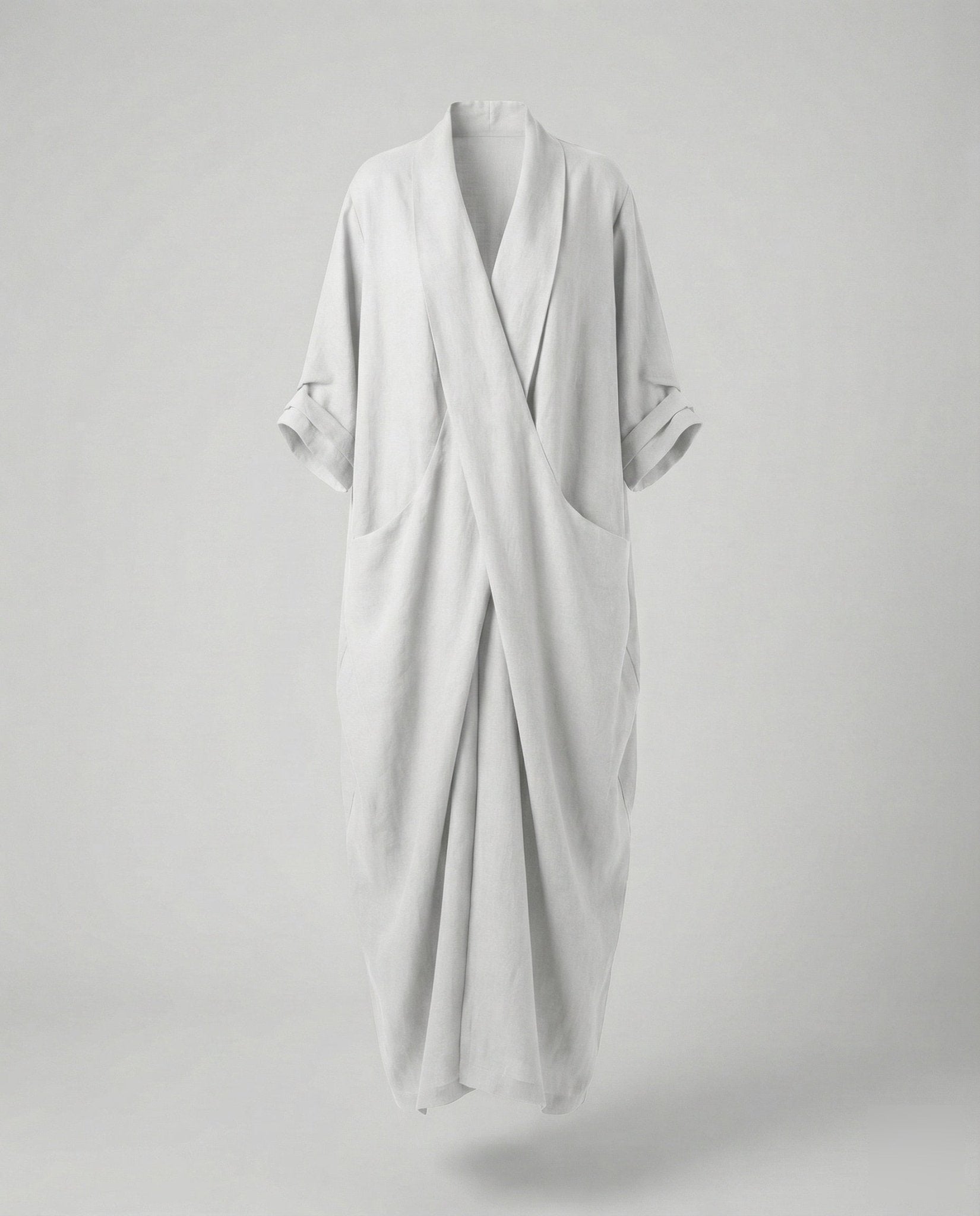 Robe Longue en Lin Moulante avec Poches pour Femme | Idéale pour les Vacances - Emilia Lane
