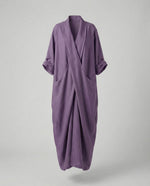Robe Longue en Lin Moulante avec Poches pour Femme | Idéale pour les Vacances - Emilia Lane