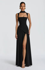 Robe Longue Évasée à Taille Cintrée pour Femme | Idéale pour les Sorties - Emilia Lane