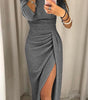 Robe Longue Fendue Off-Shoulder pour Femme | Idéale pour les Sorties - Emilia Lane