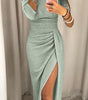 Robe Longue Fendue Off-Shoulder pour Femme | Idéale pour les Sorties - Emilia Lane