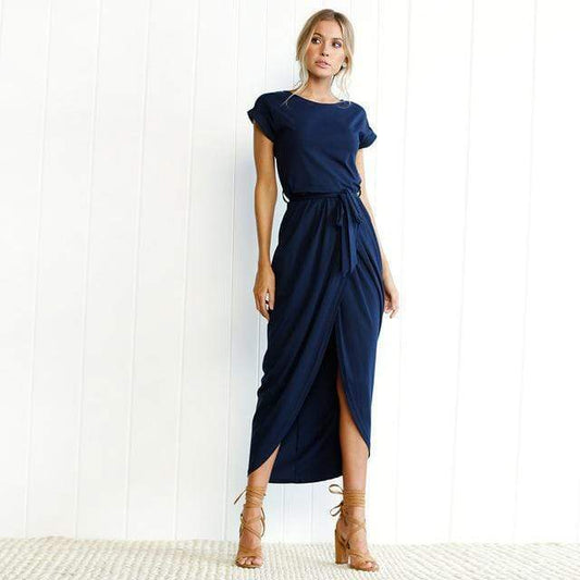 Robe longue fendue pour femmes - Emilia Lane
