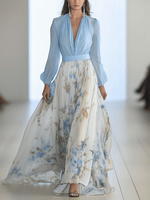 Robe longue imprimée à fleurs pour femmes - Emilia Lane