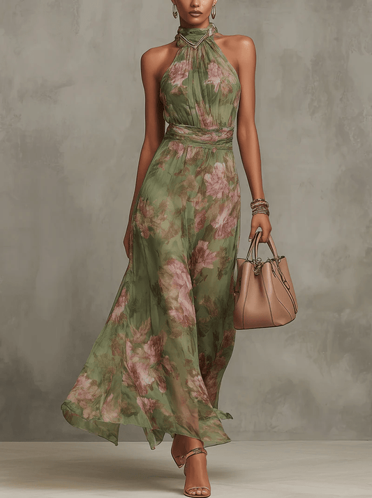 Robe Longue Imprimée Florale pour Femmes - Emilia Lane
