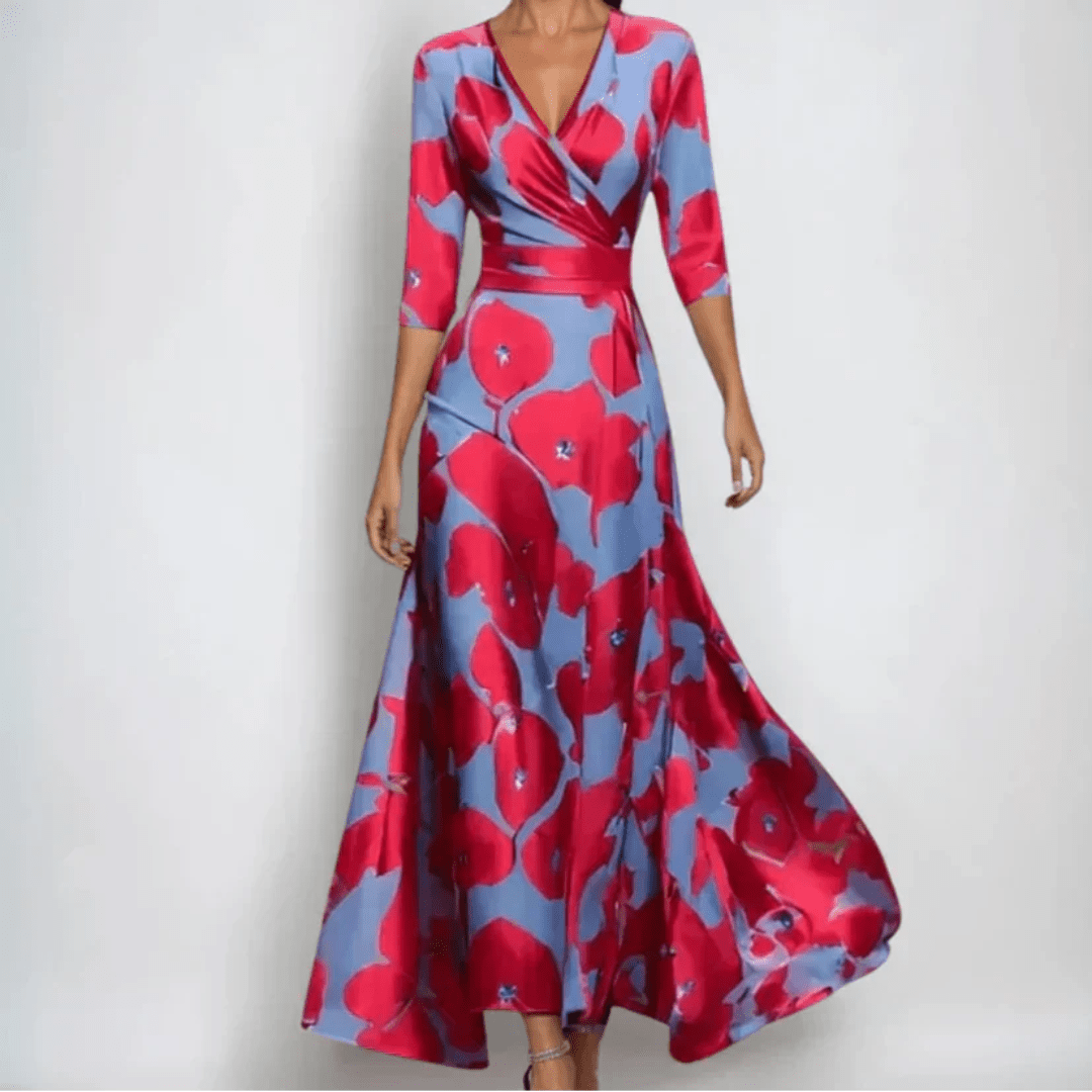 Robe longue imprimée pour femmes - Emilia Lane