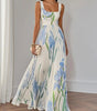 Robe longue plissée à motif floral pour femmes - Emilia Lane