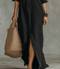 Robe Maxi à Col Chemise pour Femmes - Emilia Lane