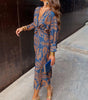 Robe Maxi Drapée à Nœud et Col V pour Femmes - Emilia Lane
