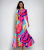 Robe Maxi Imprimée à Enveloppement pour Femmes - Emilia Lane