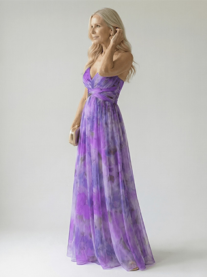 Robe Maxi Sans Manches à Imprimé pour Femme - Emilia Lane