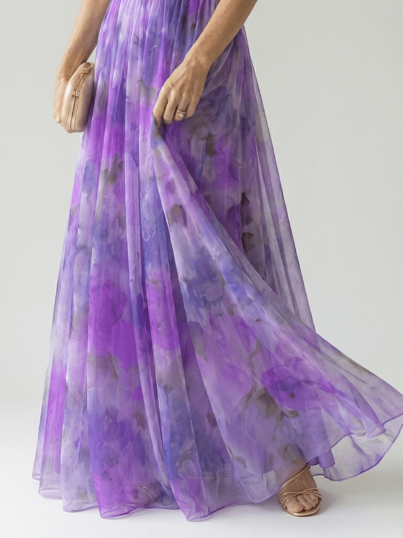 Robe Maxi Sans Manches à Imprimé pour Femme - Emilia Lane
