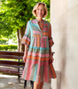 Robe mi - longue à imprimé pour femmes - Emilia Lane