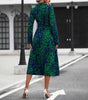 Robe mi - longue coupe évasée pour femmes - Emilia Lane