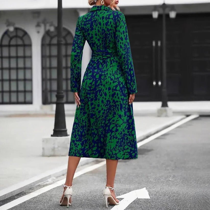 Robe mi - longue coupe évasée pour femmes - Emilia Lane
