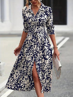 Robe mi - longue coupe évasée pour femmes - Emilia Lane
